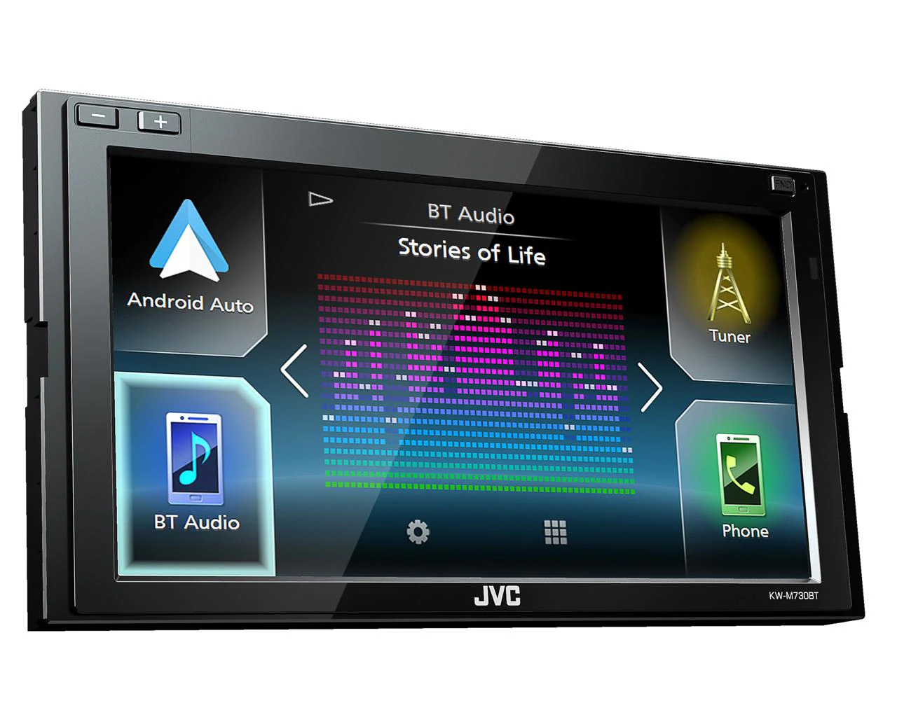 JVC KW-M730BT, 2-DIN, USB, BLUETOOTH, Apple CarPlay, Android Auto