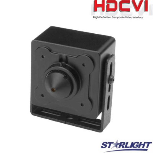 HD-CVI slapta kamera, 2MP 1/2.8″ STARLIGHT sensor., pinholinis objektyvas 2.8mm. 103°, WDR