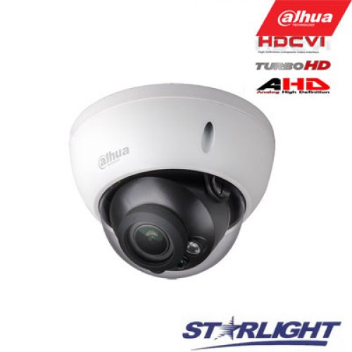 HD-CVI kam. STARLIGHT kupolinė 2 MP su IR iki 30m, 2.7~13.5mm automatinis obj, STARVIS sensor.,WDR