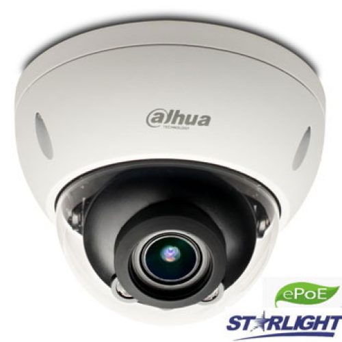 IP kamera kupol. 2MP STARLIGHT su IR iki 50m. 1/2.8”,2.7-13.5mm. WDR, IP67,IVS,0.006Lux, IK10, ePoE