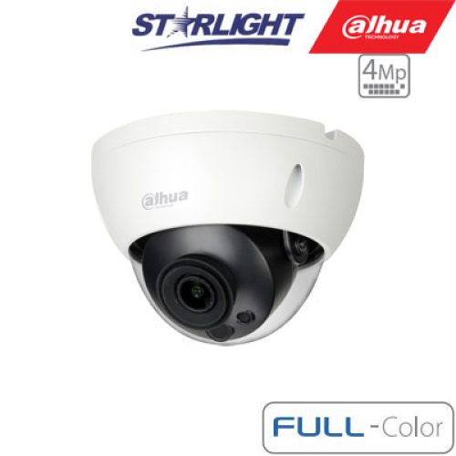 IP kam.kupol. 4MP FULL-COLOR STARLIGHT ,1/1.8” 3.6mm.87° F1.0, 25fps, WDR, IVS, IP67, IK10, ePoE