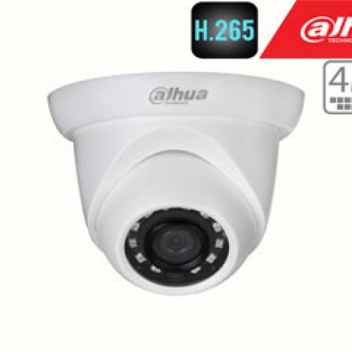 IP kamera 4MP kupolinė su IR iki 30m, 2.8mm. 98°, H.265, PoE, IP67, S4 versija