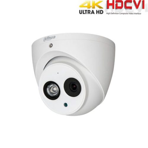 HD-CVI, TVI, AHD, CVBS kam.kupolinė 8MP, LXIR pašvietimas iki 50m., 1/2.7″ 3.6mm, IP67, MIC