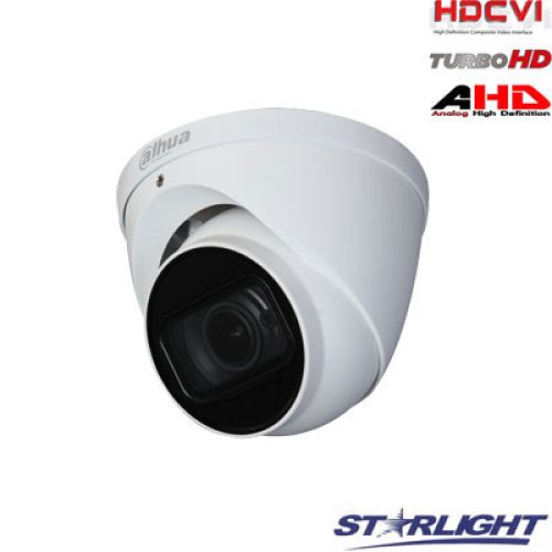 HD-CVI kam. STARLIGHT kupolinė 2 MP su IR iki 60m, 2.7~13.5mm obj, STARVIS sensor.,WDR, MIC