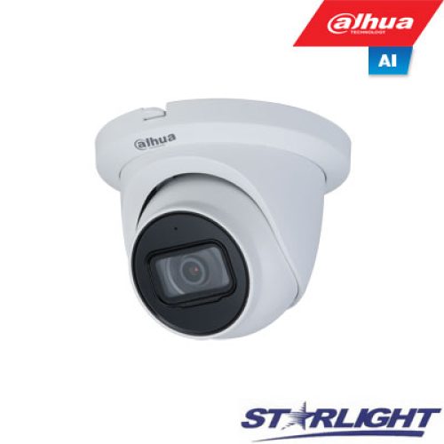 IP kam. kupol. 2MP STARLIGHT ,LXIR 50m.,1/2.8” 2.8mm.106°,WDR, IVS, IP67, ROI, Mic.integruotas