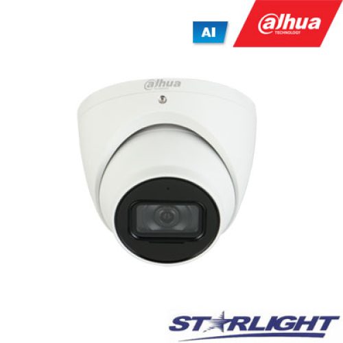 IP kam.AI M 2K kupol. STARLIGHT + su LXIR iki 50m, 2MP(1920×1080) 1~25fps,3.6mm,87°, H.265+, ePoE