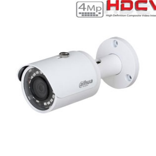 HD-CVI cilindrinė kamera 4MP su IR iki 30m. 3.6mm. 78°, IP67, WDR, GEN III PRO serija