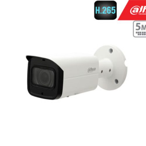 IP kamera cilindrinė 5MP 20fps, IR iki 60m, 2.7~13.5mm. automatinis obj., WDR,3DNR, PoE, IP67, H.265