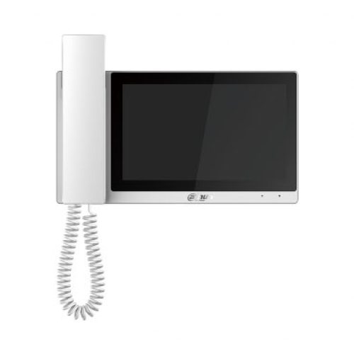 IP domofono monitorius su rageliu, 7 col.1024×600, Micro SD kortelės prievadas, PoE(802.3af) baltas